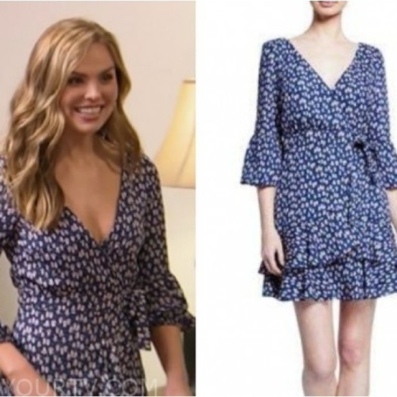 LIKELY Women's Harlow Floral Cashmere Dress Sz 0 - Picture 1 of 9